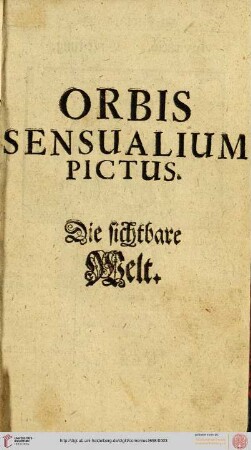Orbis sensualium pictus