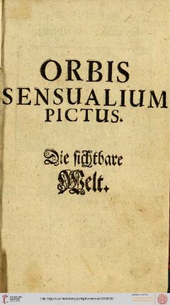 Orbis sensualium pictus