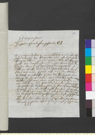 Brief von Weigel, Johann August Gottlob an Goethe, Johann Wolfgang von