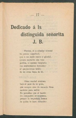 Dedicado a la distinguida señorita J.B.