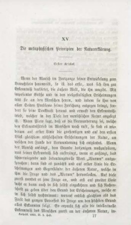 257-290 Die metaphysischen Principien der Naturerklärung : erster Artikel