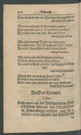 Fünfftes Exempel