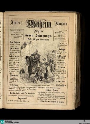 Karlsruher Tagblatt, Daheim. Achter Jahrgang