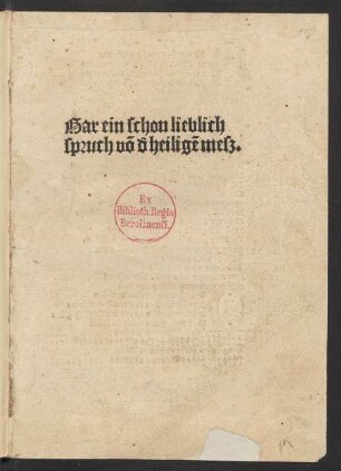 Spruch von der Messe