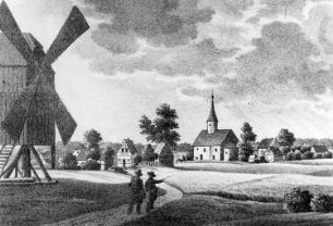 Dahlen-Ochsensaal. Ortsansicht mit Bockmühle