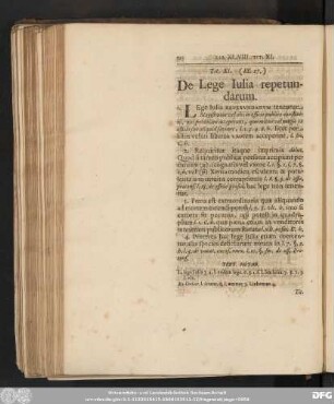Tit. XI. (IX. 27.) De Lege Iulia repetundarum.