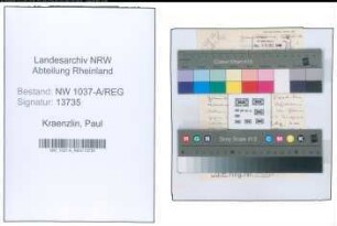 Entnazifizierung Paul Kraenzlin , geb. 00.00.0000 ()