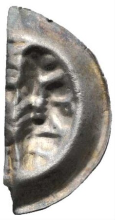 Fundmünze, Brakteat, um 1240 - 1260