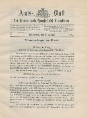 Sonnabend, den 1. Januar-Sonnabend, den 31. December = No. 1-94