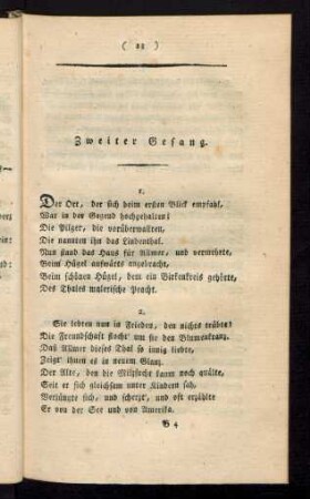 Zweiter Gesang.