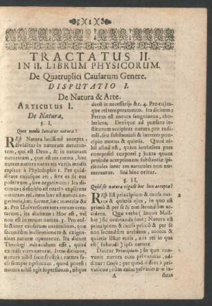 Articulus I. De Natura.