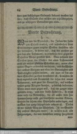 Vierte Betrachtung