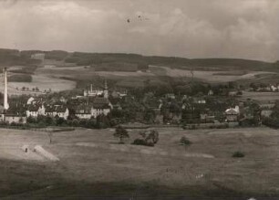 Zwönitz, Stadtansicht : Zwönitz. Blick auf die Stadt