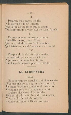 La limosnera : (Vals)