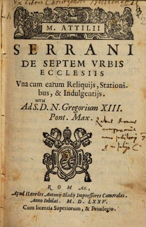 De septem Urbis ecclesiis