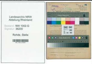 Entnazifizierung Stella Rohde, geb. 24.02.1882 ()