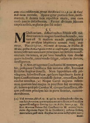 Diss. hist. de noxia principum in clericos munificentia