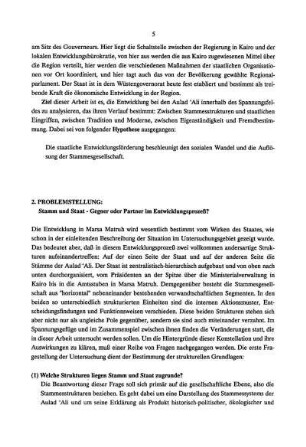 2. Problemstellung: Stamm und Staat - Gegner oder Partner im Entwicklungsprozeß?