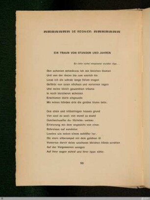 Traum von stunden und jahren
