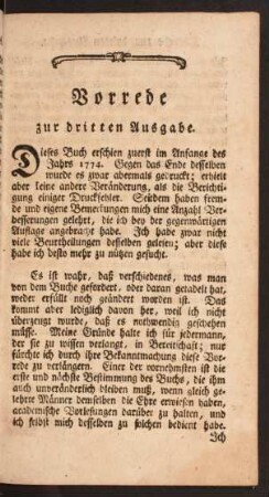 Vorrede zur dritten Ausgabe