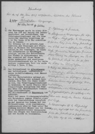 Albershausen: Visitationsbericht mit Pfarrbericht 1948