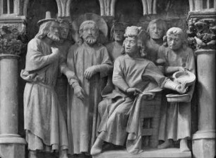 Brüstungsrelief: Christus vor Pilatus