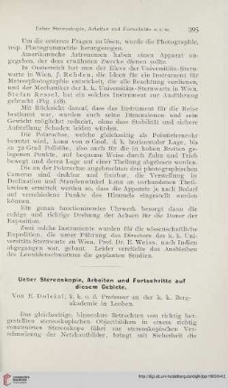 14: Ueber Stereoskopie, Arbeiten und Fortschritte auf diesem Gebiete