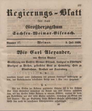 Nr. 17 : 5. Juli 1856