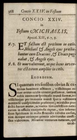 Concio XXIV. in Festum Michaelis.
