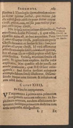 Caput XIIII. De Elencho coniugatorum.