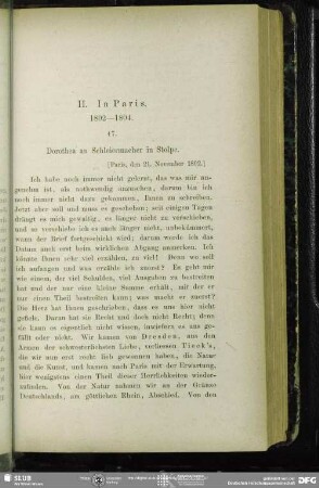II. In Paris : 1802-1804