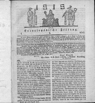 1817: Isis : encyclopädische Zeitschrift, vorzügl. für Naturgeschichte, vergleichende Anatomie u. Physiologie
