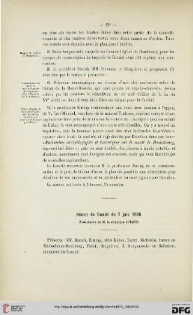 Séance du Comité du 7 juin 1880
