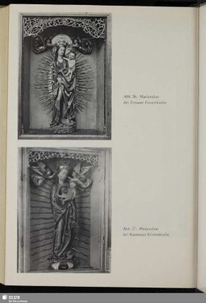 Abb. 26: Marienaltar der Zittauer Frauenkirche - Abb. 27: Marienaltar der Kamenzer Klosterkirche