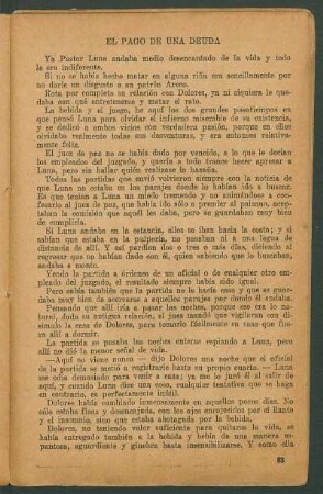 El pago de una deuda