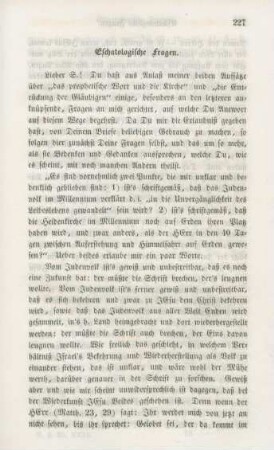 227-242 Eschatologische Fragen