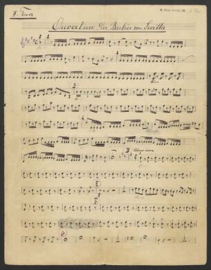 Der Barbier von Sevilla. Arr; V (2), pf; E-Dur