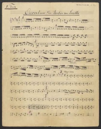 Der Barbier von Sevilla. Arr; V (2), pf; E-Dur