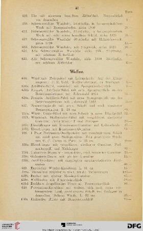Waffen (Nr. 636-680)