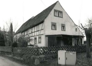 Malschendorf-Krieschendorf, Krieschendorfer Straße 13. Wohnstallhaus mit Remisenanbau (1801/1850)