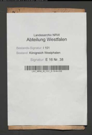 Verpachtung der Driburger und Dringenberger Privatjagd an den reitenden Förster Maas zu Driburg
