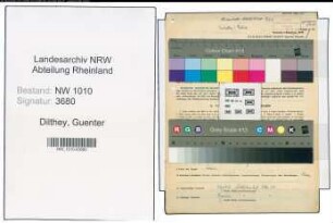 Entnazifizierung Guenter Dilthey , geb. 20.08.1908 (Vorstandsmitglied)