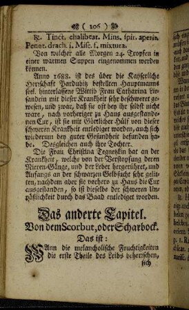 Das anderte Capitel. Von dem Scorbut, oder Scharbock.
