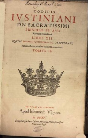 Corpus iuris civilis, Vol. 2
