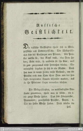 Russische Geistlichkeit