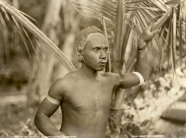 "Chief of Bulalaha, Solomons, S.W. Malaita"