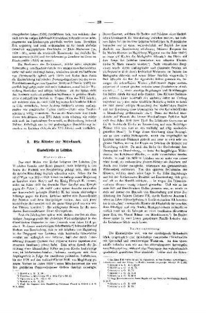 I. Die Klöster der Mittelmark