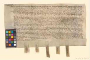 Obligation über 300 Taler, die Margarete v. Rohr den Städten Brandenburg (Alt- und Neustadt), Berlin, Cölln, Spandau leiht.
