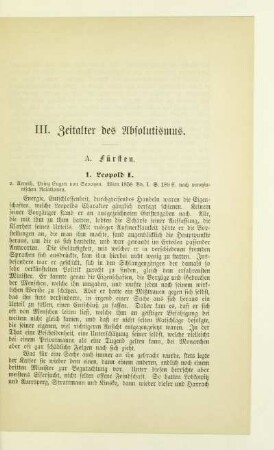 III. Zeitalter des Absolutismus