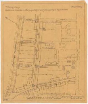 Teilbebauungsplan, Strausberg: Parzellierungs- und Lageplan 1:1000, Vorschlag I
